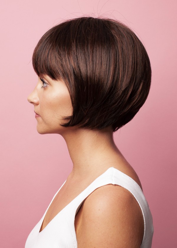 Brown synthetic wig - Marcelina - Online store
