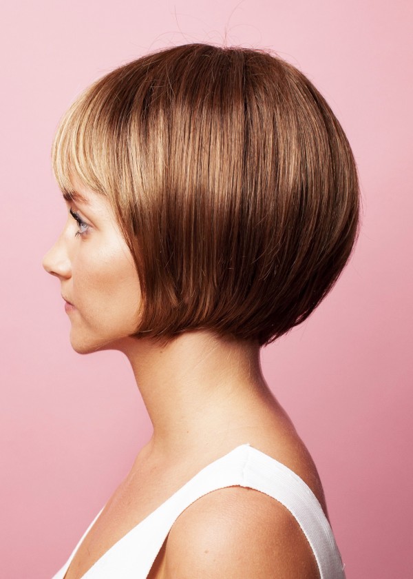 Synthetische Perücke mit Pony - Blond - Online-Shop