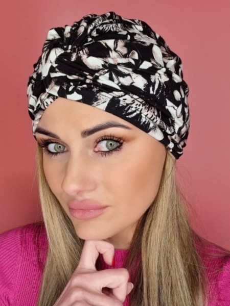 Brown turban Klara - After chemotherapy - Shop online Poland