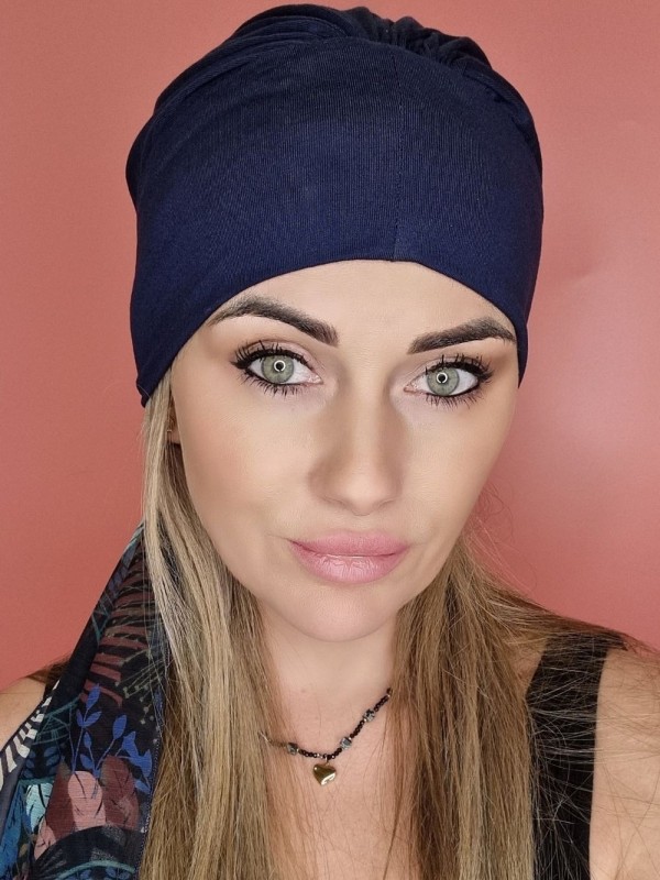 Viskose-Turban mit Schärpe – nach der Chemotherapie – Online-Shop Pol