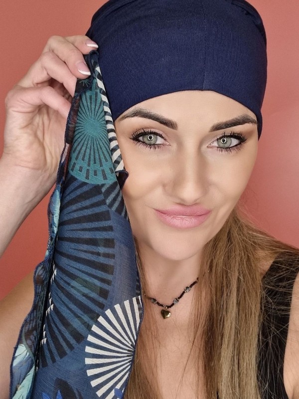 Viskose-Turban mit Schal - nach der Chemotherapie - Online-Shop