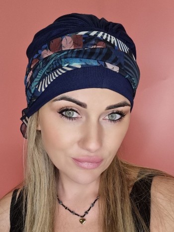 Viskose-Turban mit Schärpe – nach der Chemotherapie – Online-Shop Pol