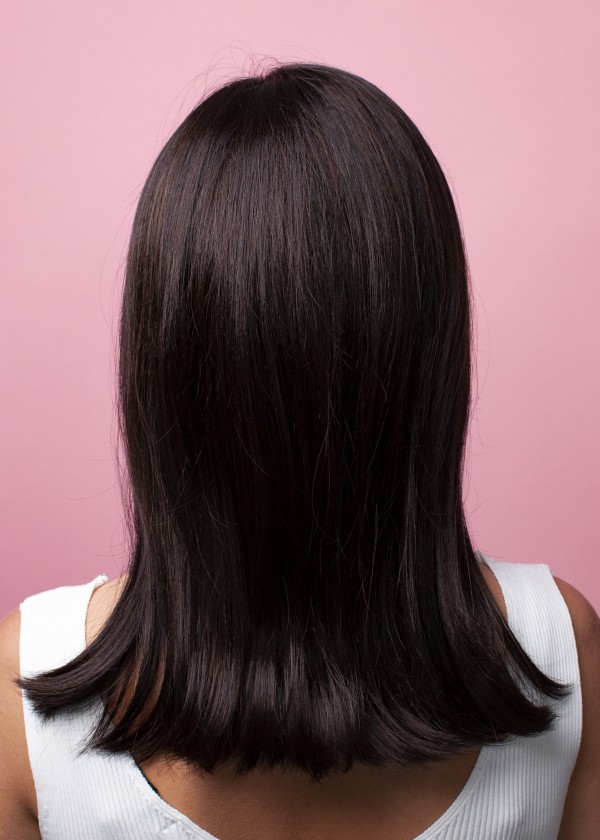 Brown wig - synthetic - Online store