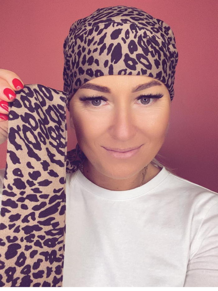 Baumwoll-Panther-Turban – Online-Shop.