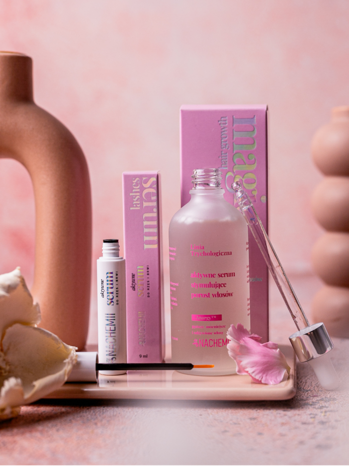 NACHEMII Set - Vlasové sérum + Sérum na mihalnice a obočie