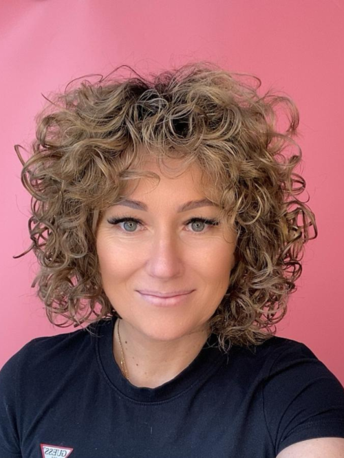 Synthetische Perücke - Afro-Locken - Polnischer Online-Shop