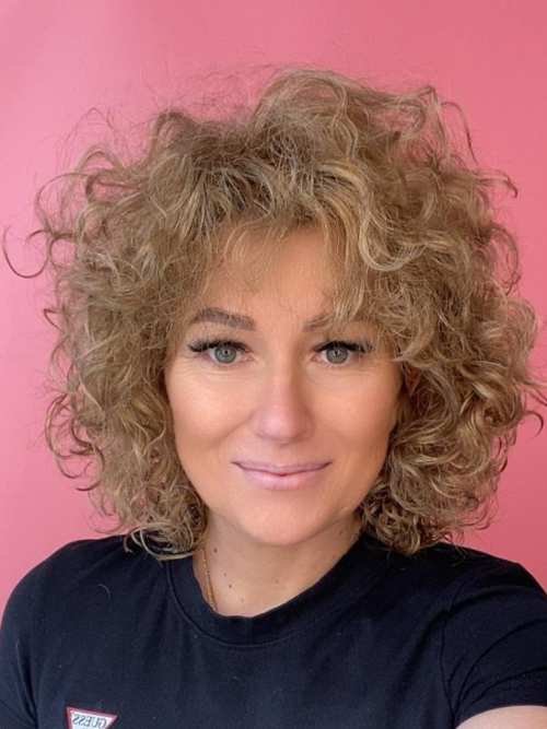 Synthetic wig - curly - Polish online store