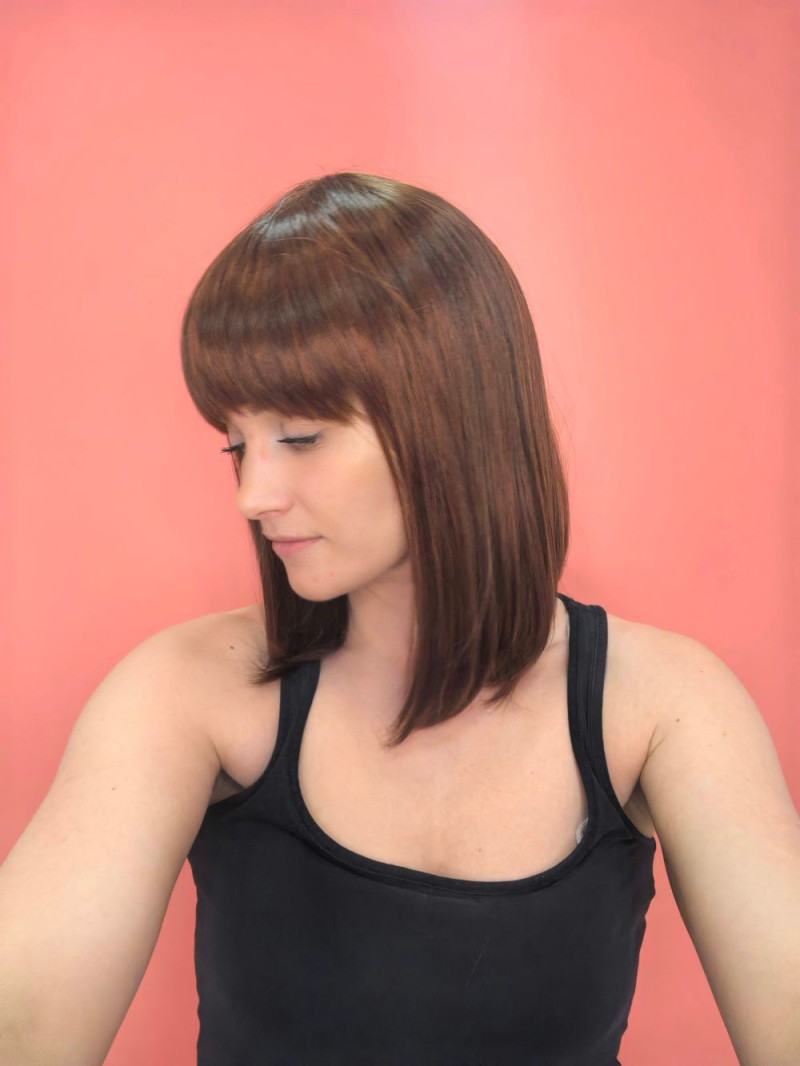 Synthetic wig - with bangs - Online Store