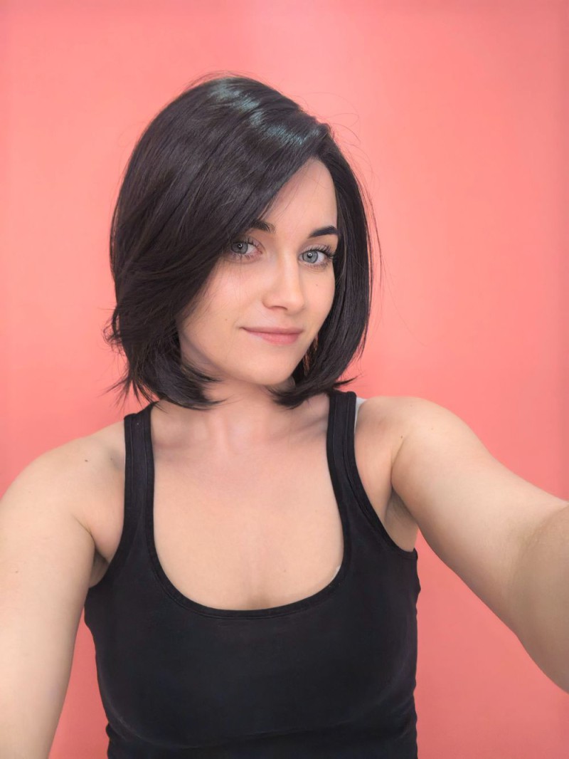 Synthetic Wig - Dark Brown - Online Store