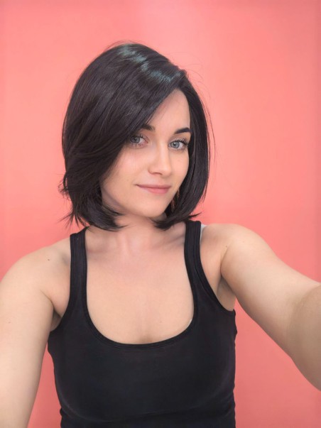 Synthetic Wig - Dark Brown - Online Store
