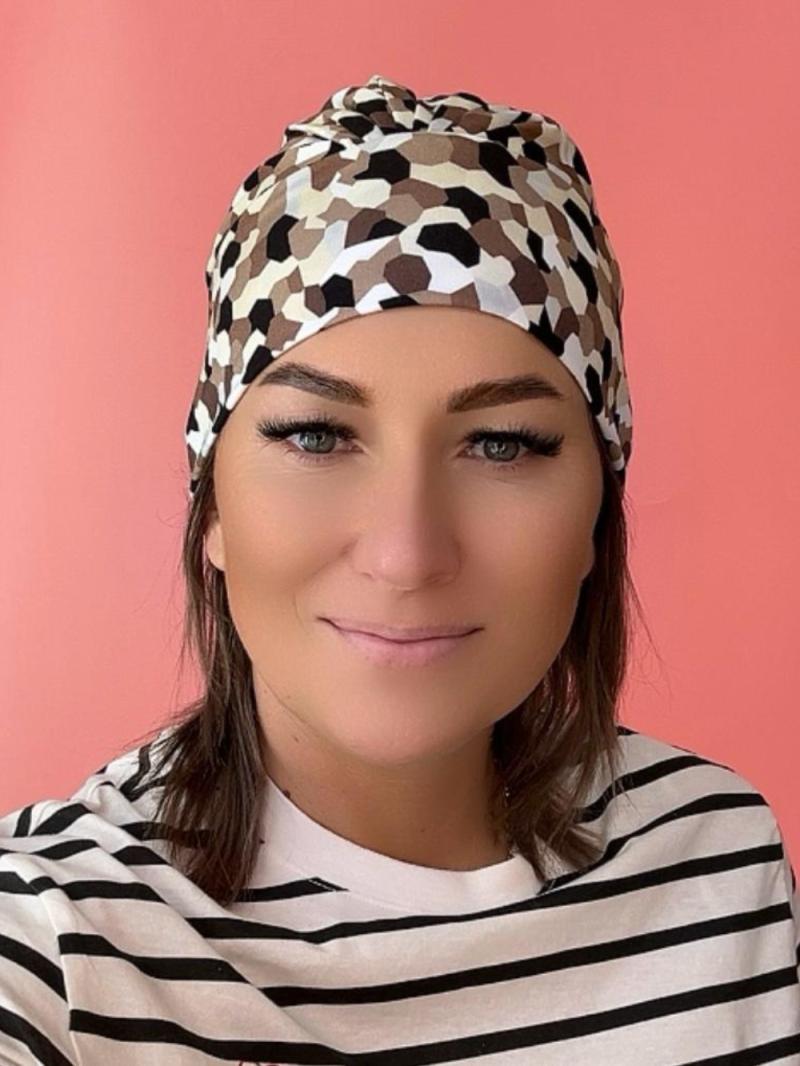 Turban so šiltom - viskóza - Internetový obchod