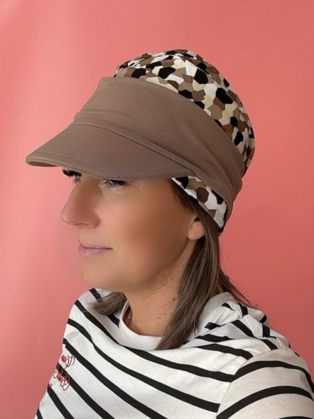 Turban with a visor - viscose - Online store