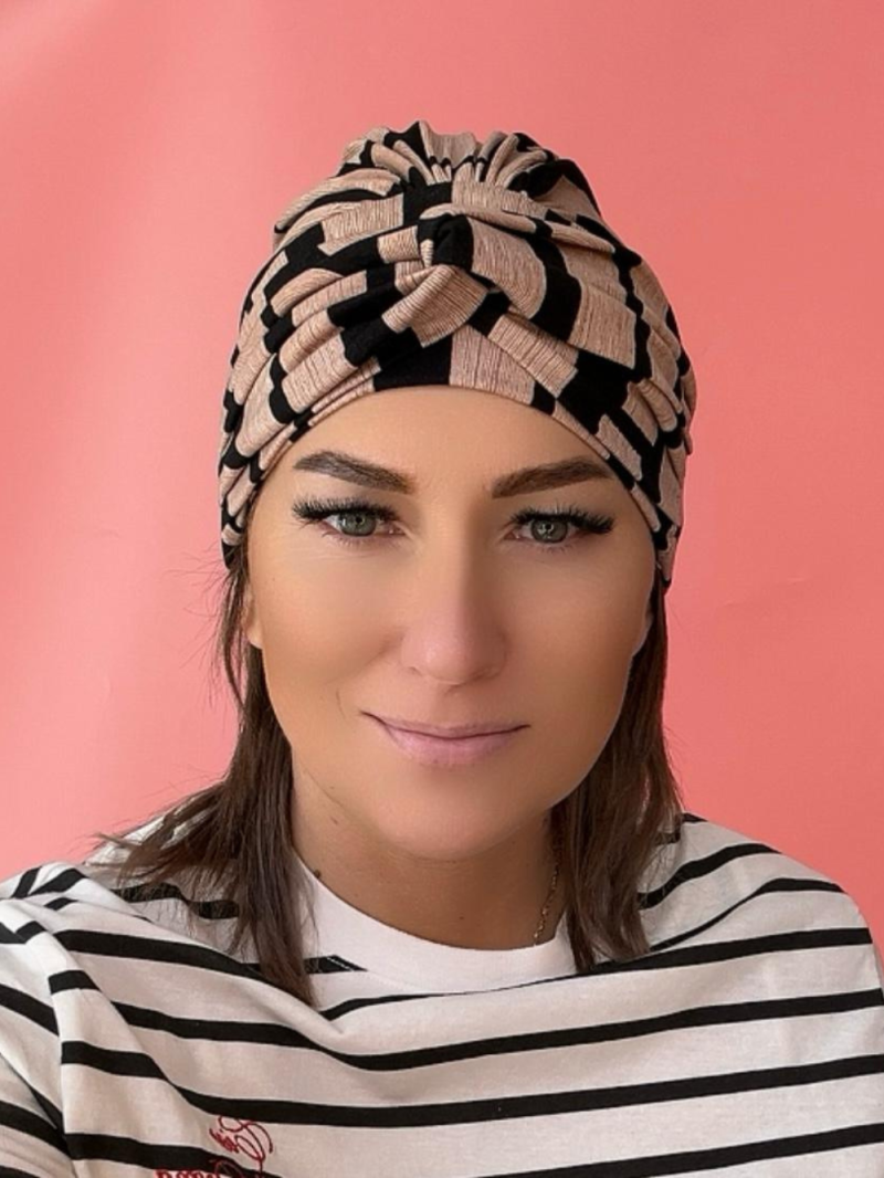 Viskose-Turban - gemustert - Online-Shop