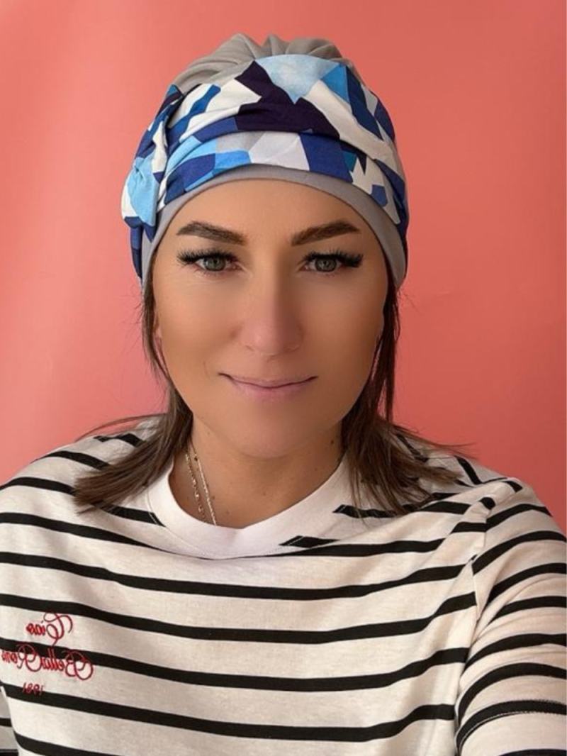 Turban with a bow - viscose - Online store