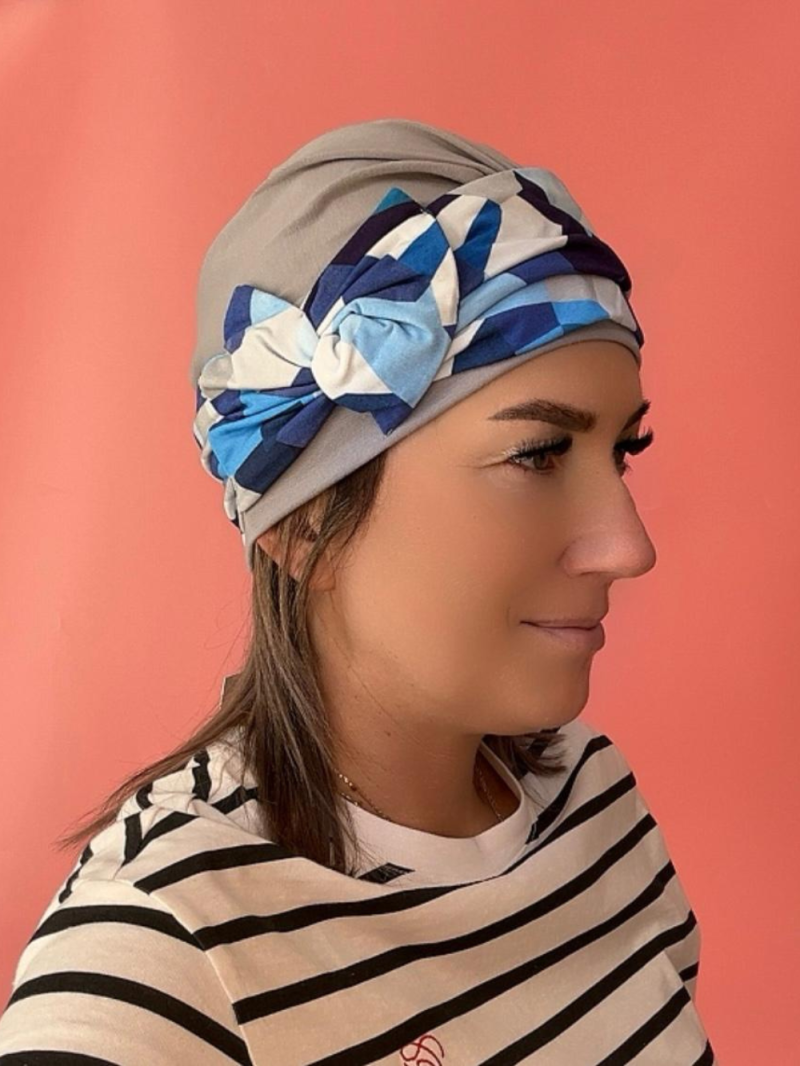 Turban with a bow - viscose - Online store