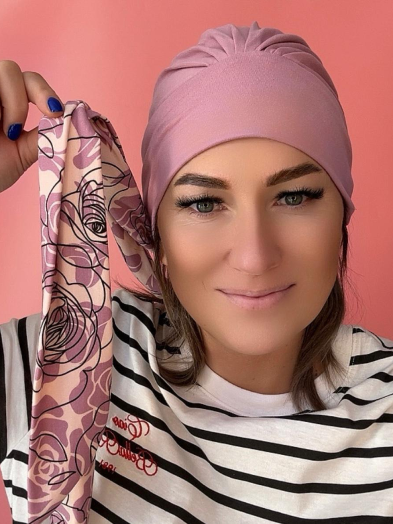 Turban so šatkami - viskóza - Internetový obchod