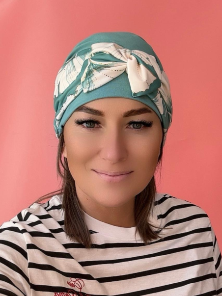 Viskózový turban - s mašľou - Internetový obchod