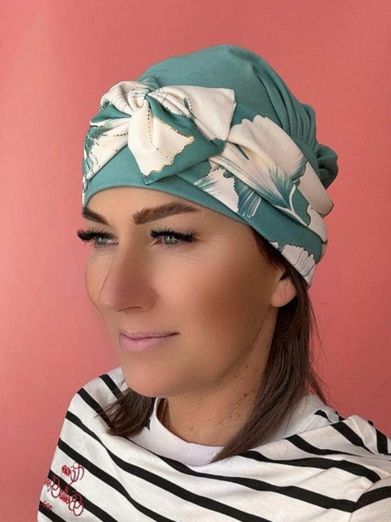Viscose turban - with a bow - Online store