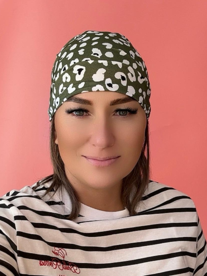 Bambusový turban - zelený - Internetový obchod
