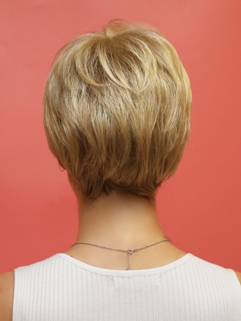 Krótka peruka syntetyczna blond - Mira