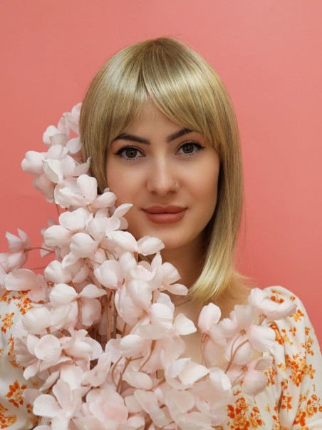 Synthetic wig - blonde - Online Store