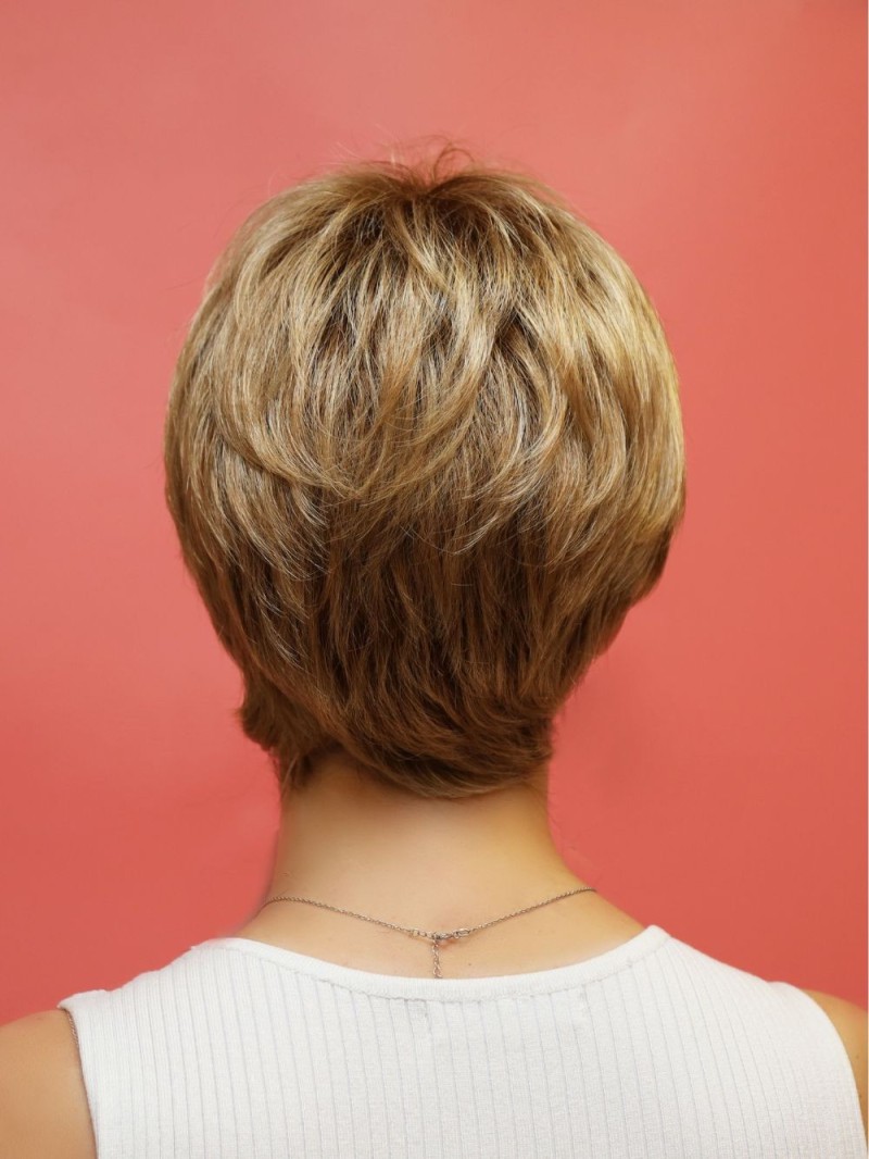 Krótka peruka syntetyczna blond  -Luiza