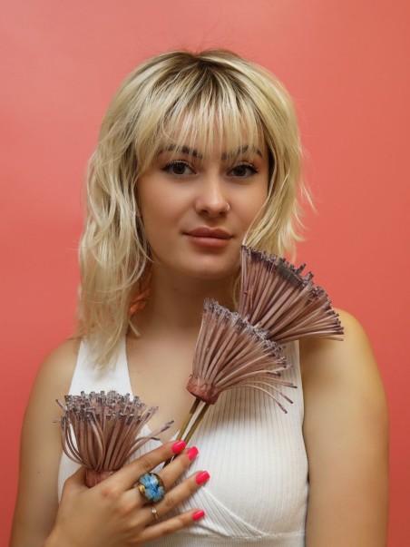 Peruka syntetyczna blond z odrostem - Ola