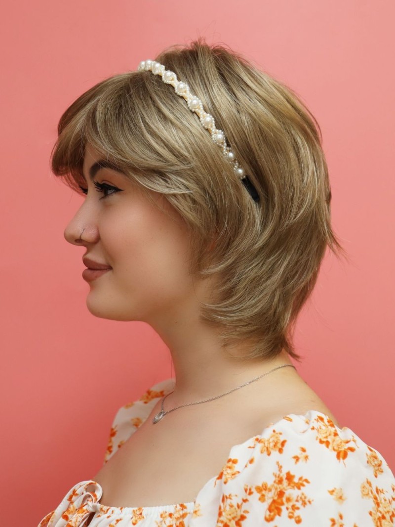 krótka peruka - blond - sklep internetowy