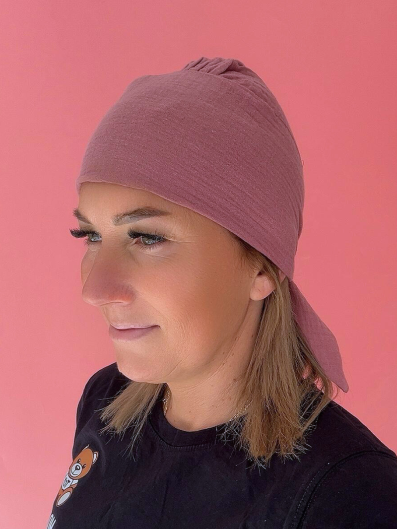 Musselin-Mütze - mit Schirm - Online-Shop