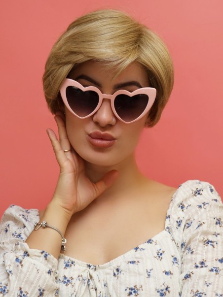 Damska peruka syntetyczna jasny blond - Sylwia