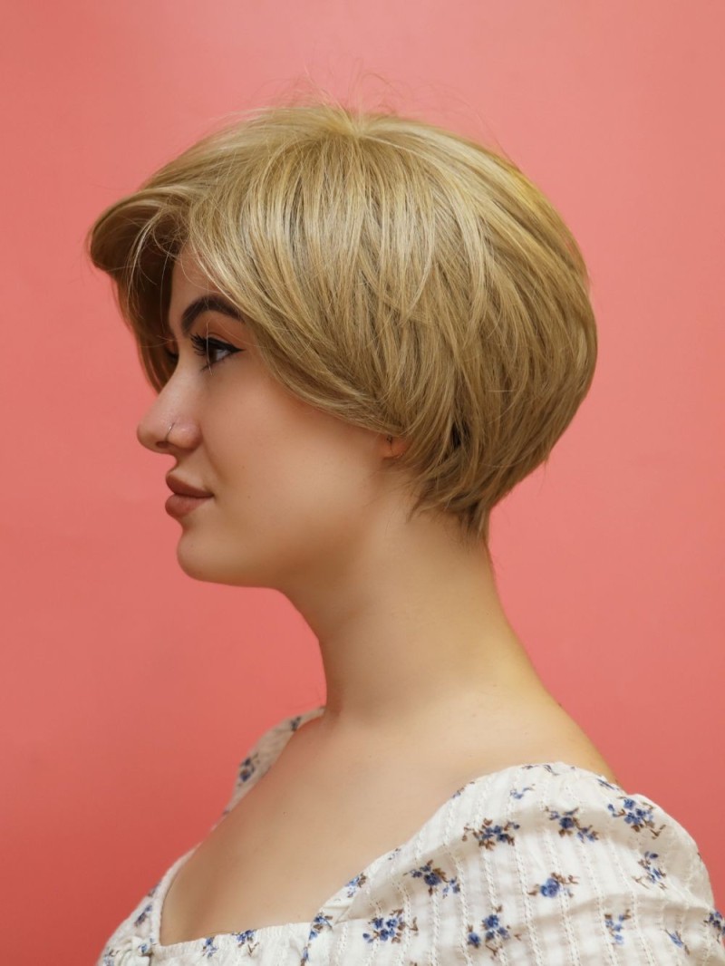 Damska peruka syntetyczna naturalny blond - Sylwia