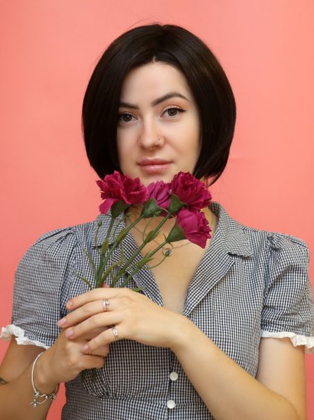 Syntetyczna, termoodporna peruka ciemny brąz - Tatiana