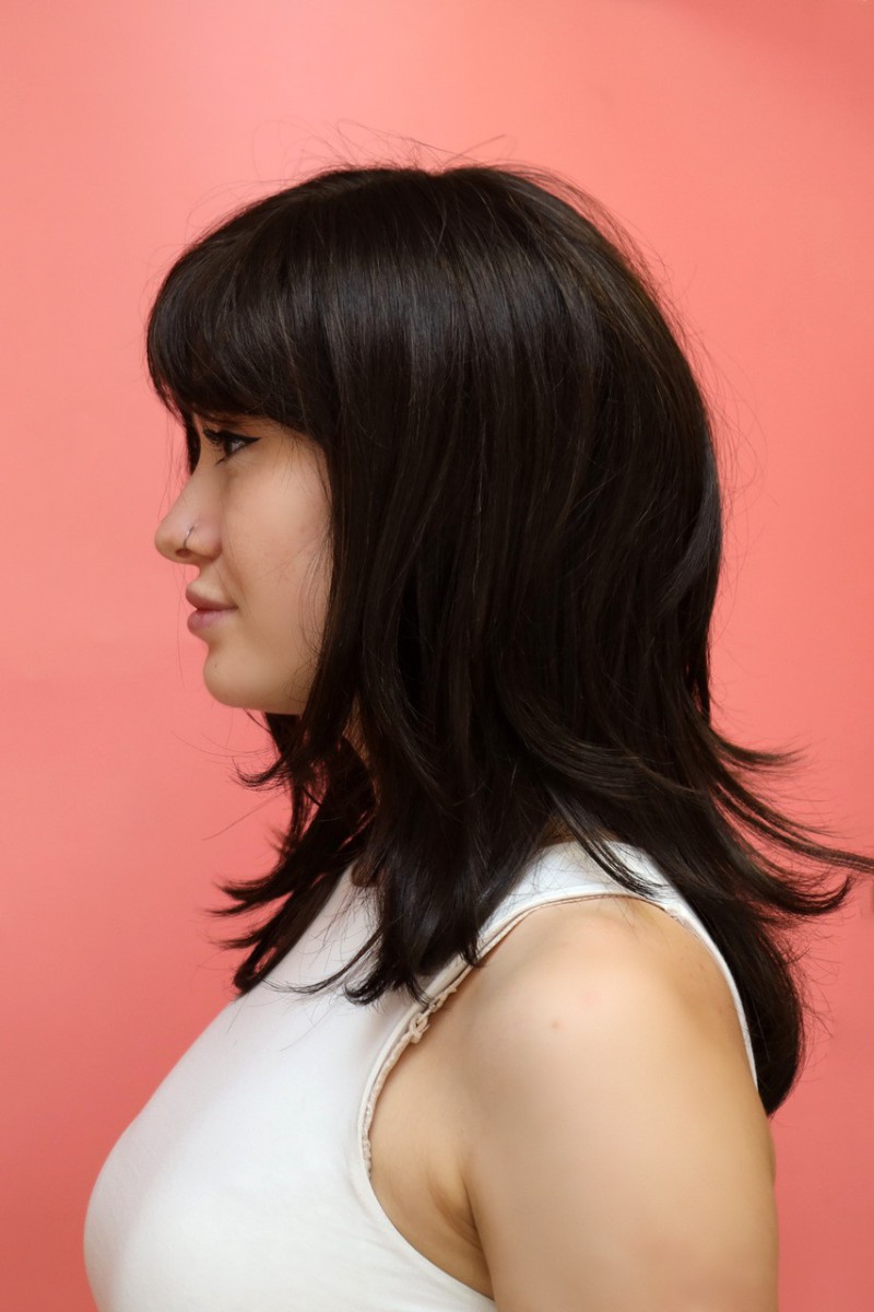 Темно-коричневий перука - синтетичний - інтернет-магазин Польща