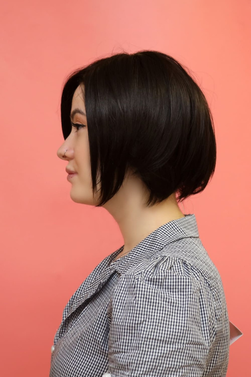 Synthetic wig - dark brown - Online Store