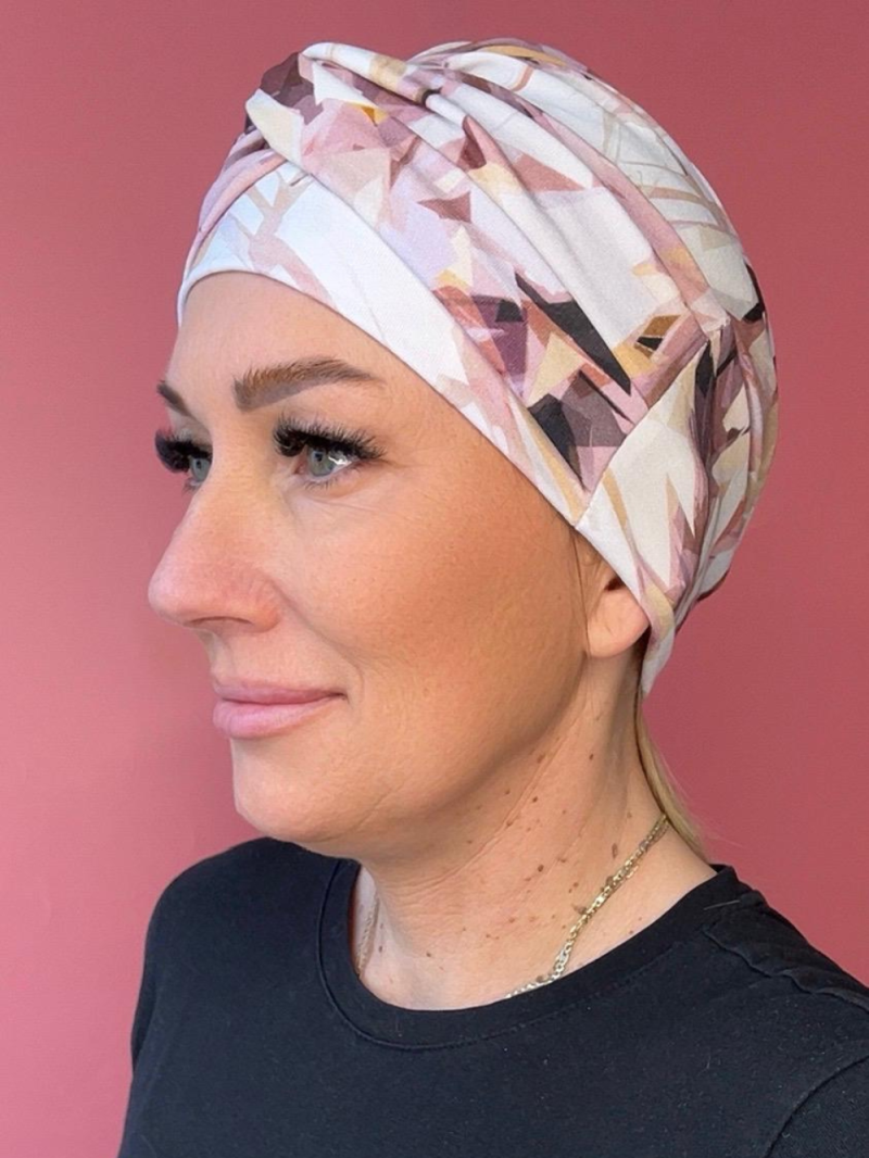 Colorful viscose turban