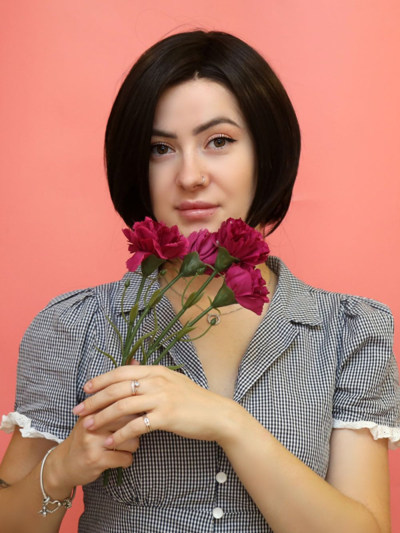 Syntetyczna, termoodporna peruka ciemny brąz - Tatiana