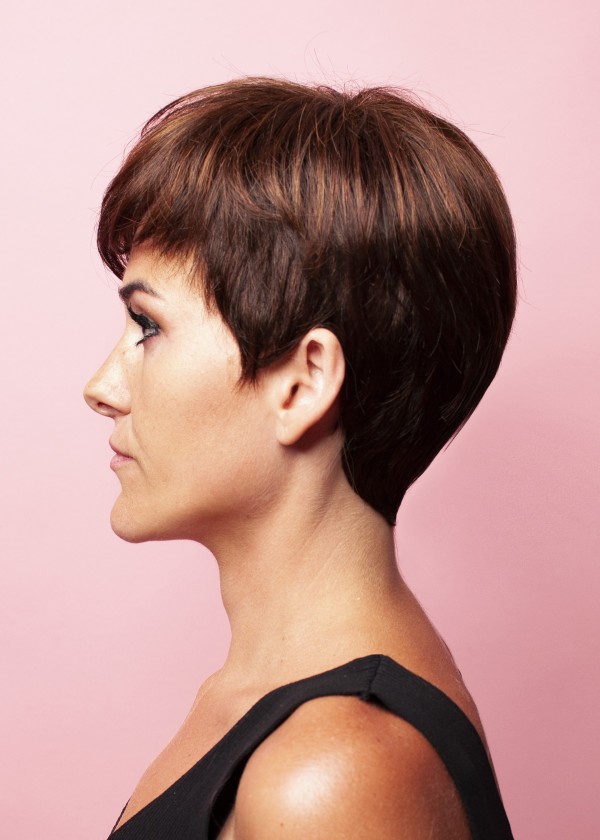 Short synthetic wig - Małgorzata - online store