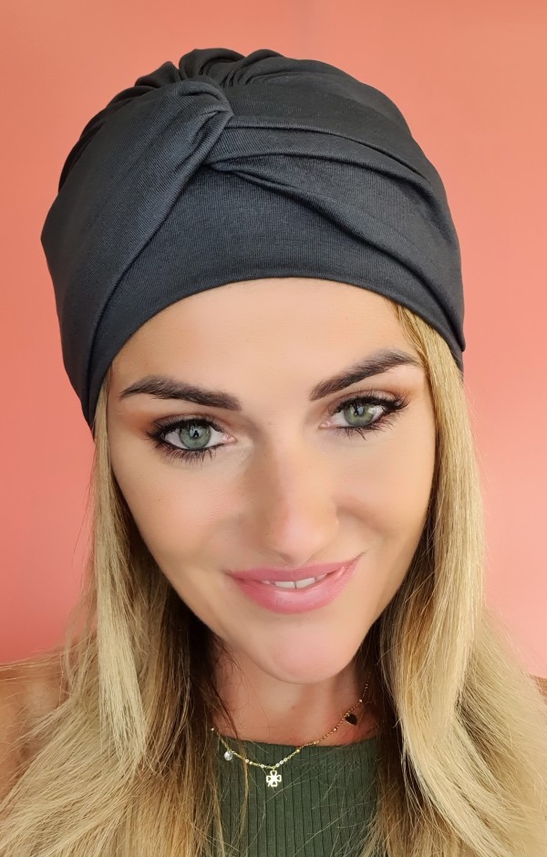 Čierny turban Ula – po chemoterapii – internetový obchod